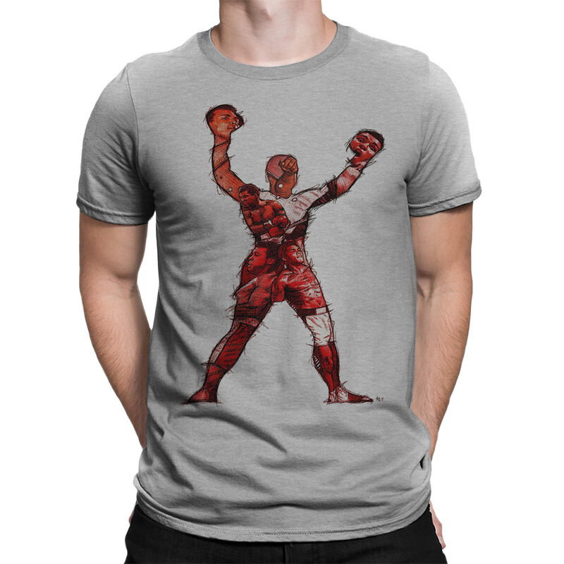 фото Футболка мужская dream shirts мухаммед али 9899237222 серая xs