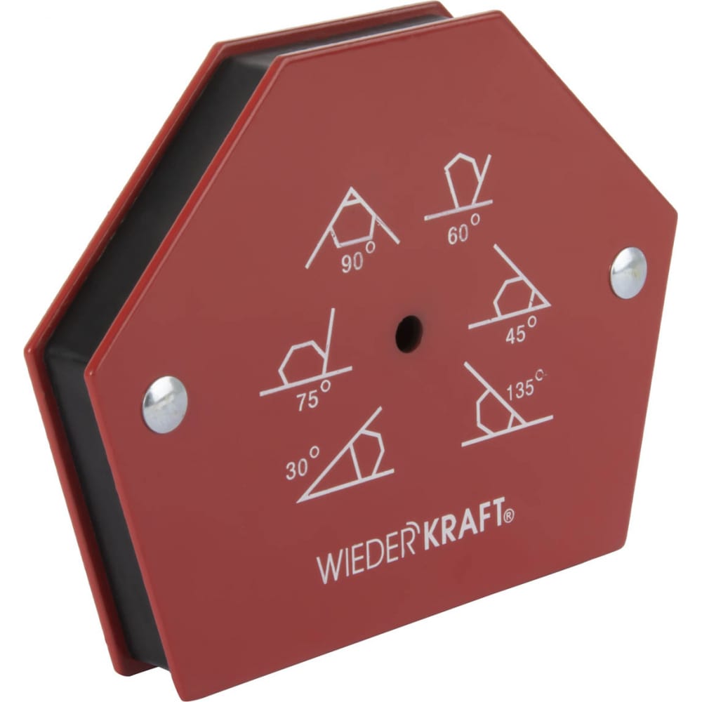 WIEDERKRAFT Сварочный магнит выставляемые углы град. 30;45;60;70;90;135 усилие 50Lbs WDK-6