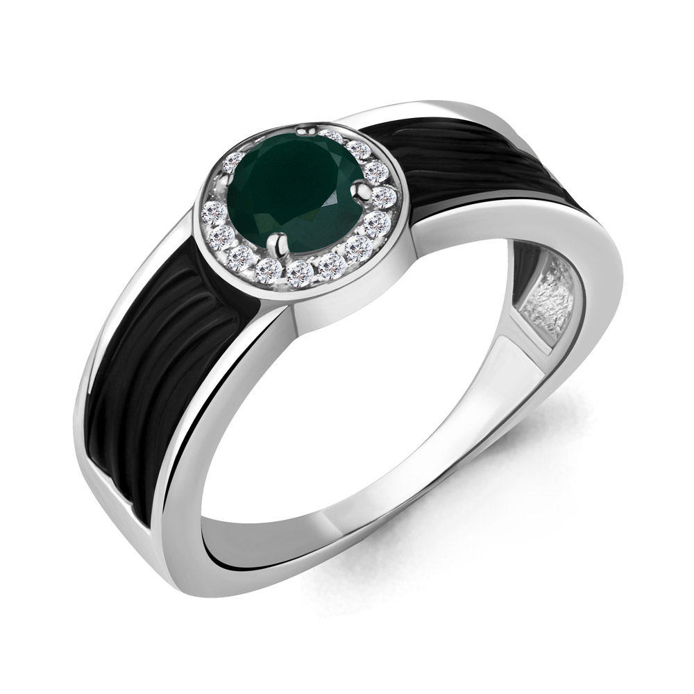 

Кольцо из серебра с агатом р. 17,5 Aquamarine 6911809А_925_р, 6911809А_925_р
