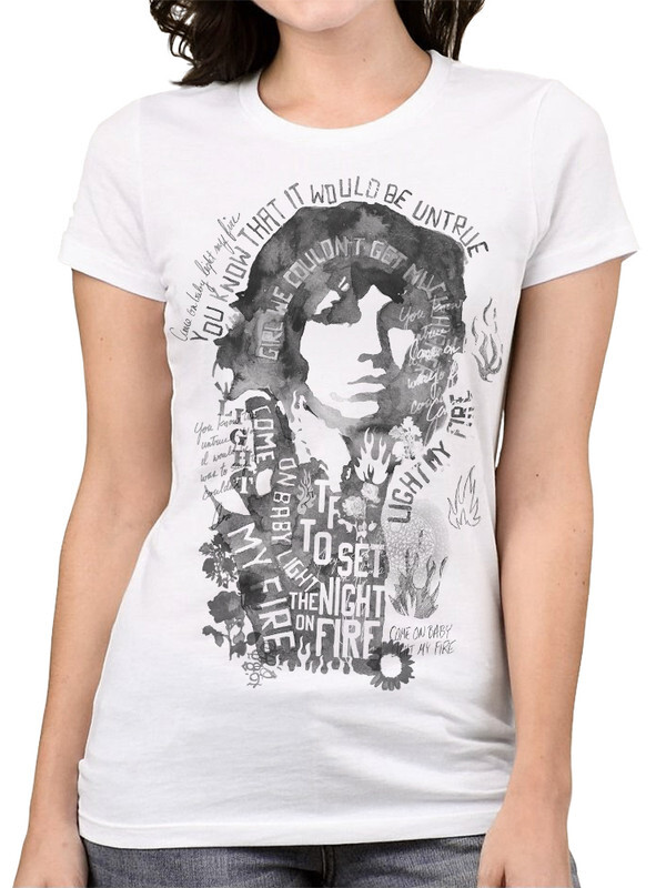 фото Футболка женская design heroes the doors - джим моррисон белая 2xl