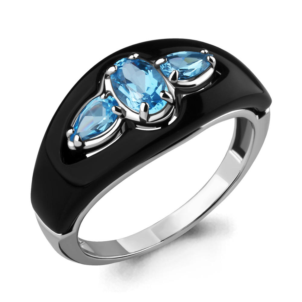 

Кольцо из серебра с топазом р. , Aquamarine 6912005_925_р, 6912005_925_р