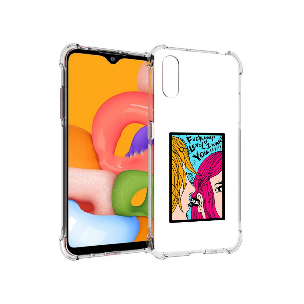 

Чехол MyPads Tocco для Samsung Galaxy A01 Выпьем (PT144711.509.51), Прозрачный, Tocco