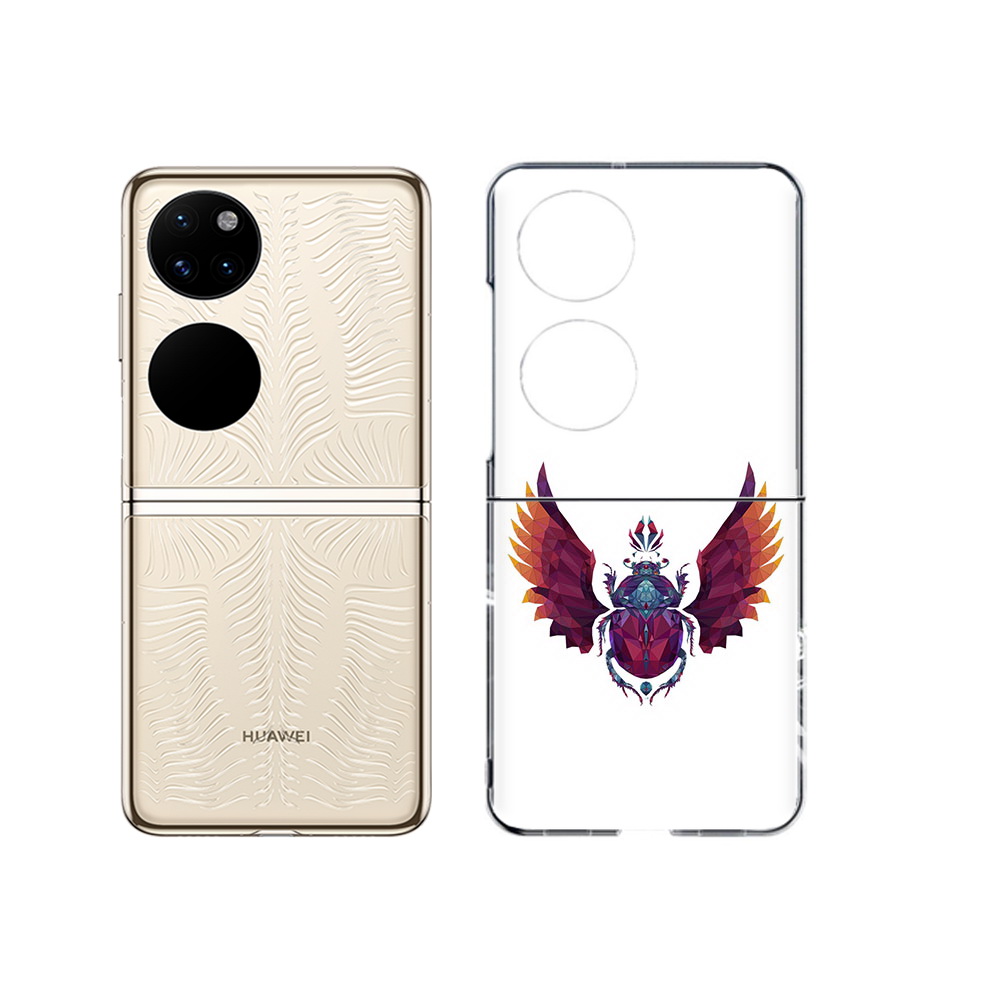 

Чехол MyPads Tocco для Huawei P50 алмазный скоробей (PT225999.71.219), Прозрачный, Tocco