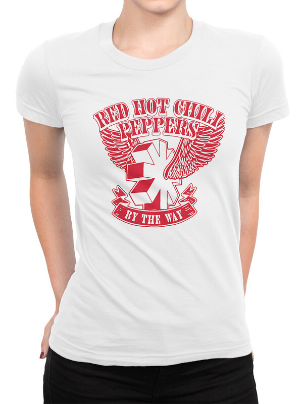 фото Футболка женская design heroes rhcp - red hot chili peppers белая 2xl