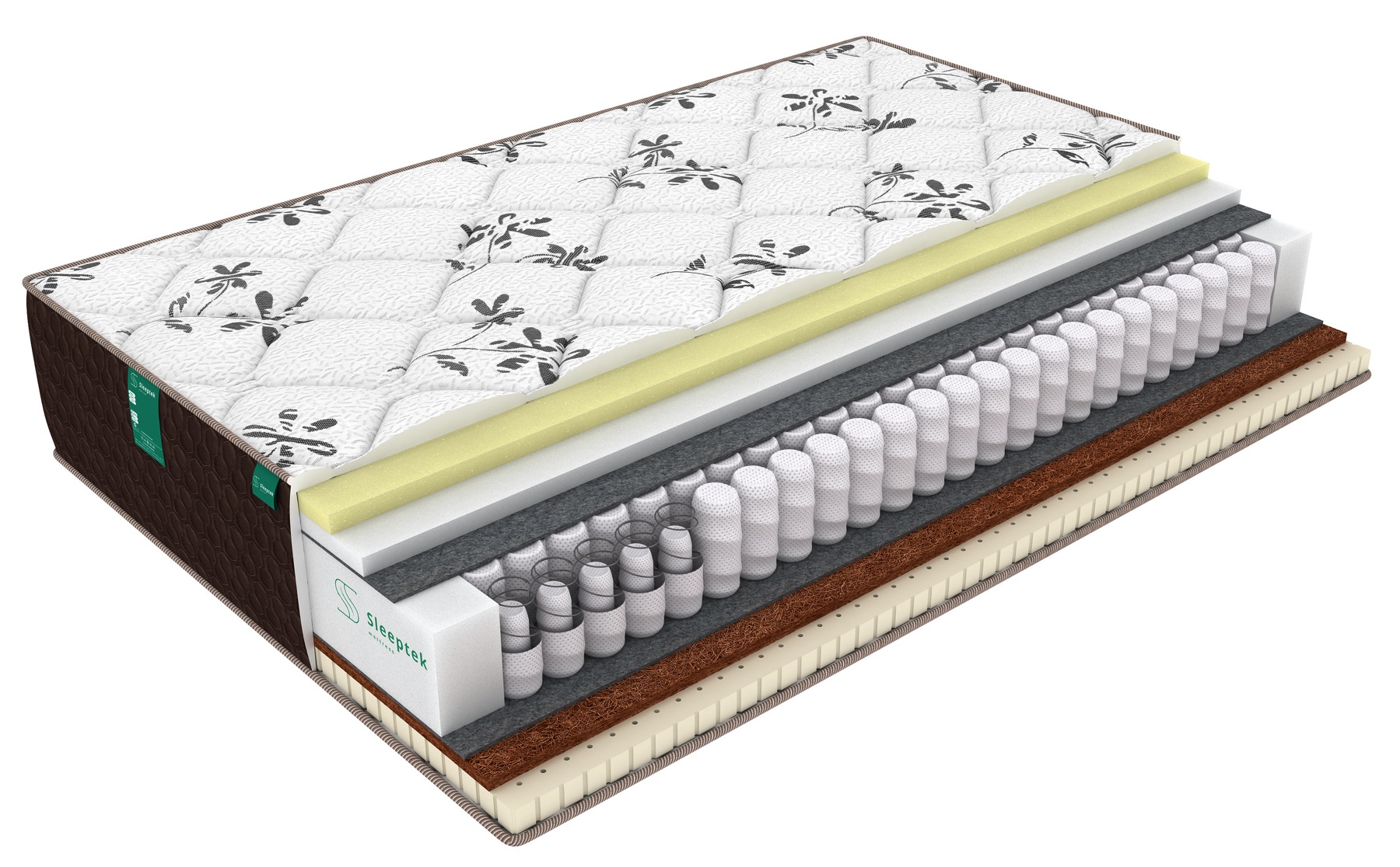 

Матрас пружинный SLEEPTEK Duplex MemoNorma LatexStrong 165х190, высота 23 см., Двусторонни