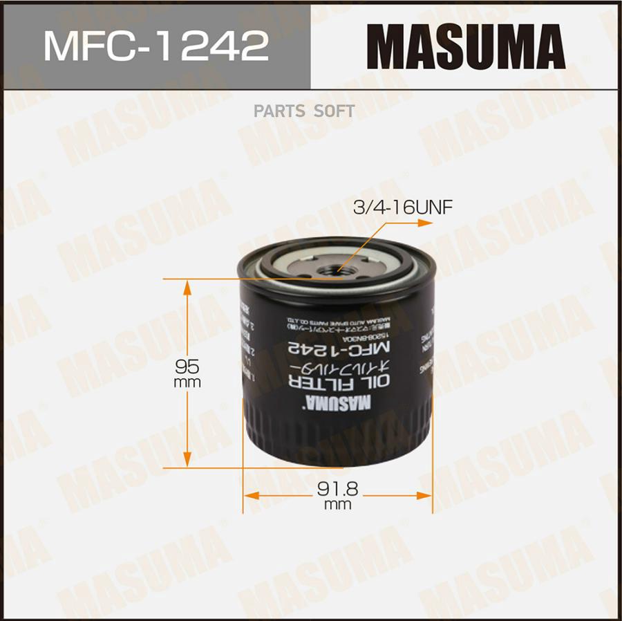 

MASUMA MFC1242 Масляный фильтр C-231 MASUMA
