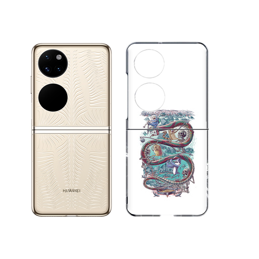 

Чехол MyPads Tocco для Huawei P50 время приключений страшилка (PT225999.71.280), Прозрачный, Tocco
