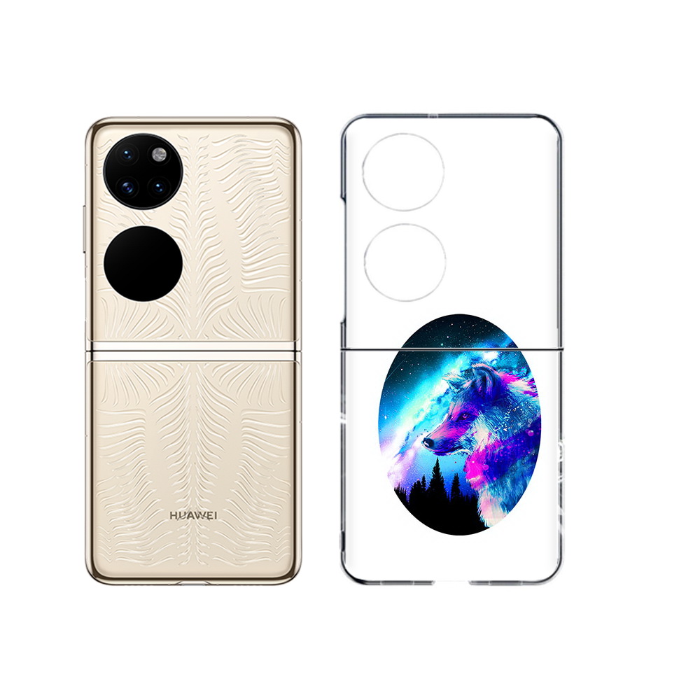 

Чехол MyPads Tocco для Huawei P50 голубой волк (PT225999.71.293), Прозрачный, Tocco