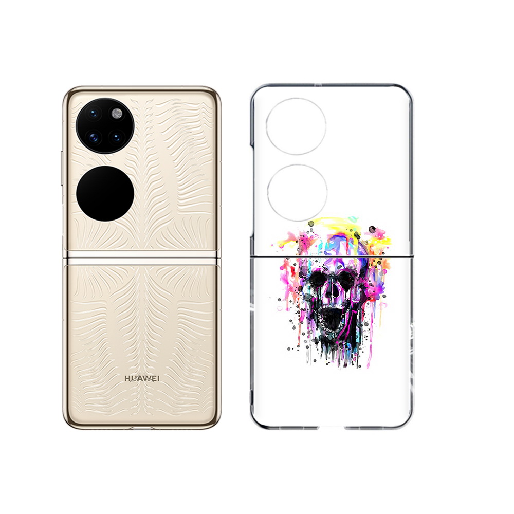 

Чехол MyPads Tocco для Huawei P50 граффити череп (PT225999.71.298), Прозрачный, Tocco