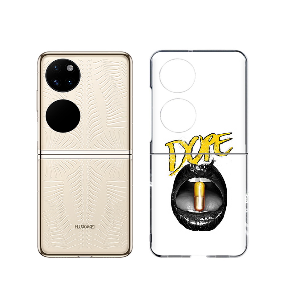 

Чехол MyPads Tocco для Huawei P50 губы (PT225999.71.303), Прозрачный, Tocco