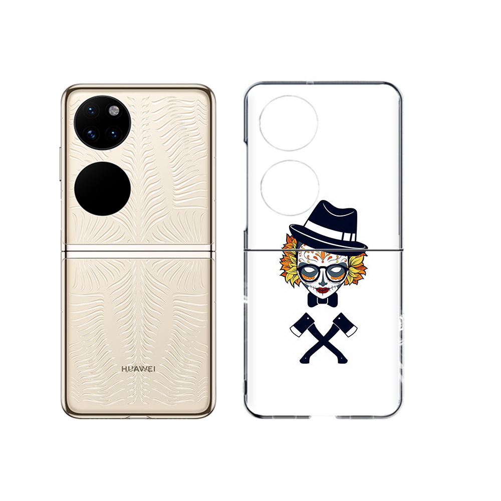 Чехол MyPads Tocco для Huawei P50 девушка в маске с топорами рисунок (PT225999.71.304)