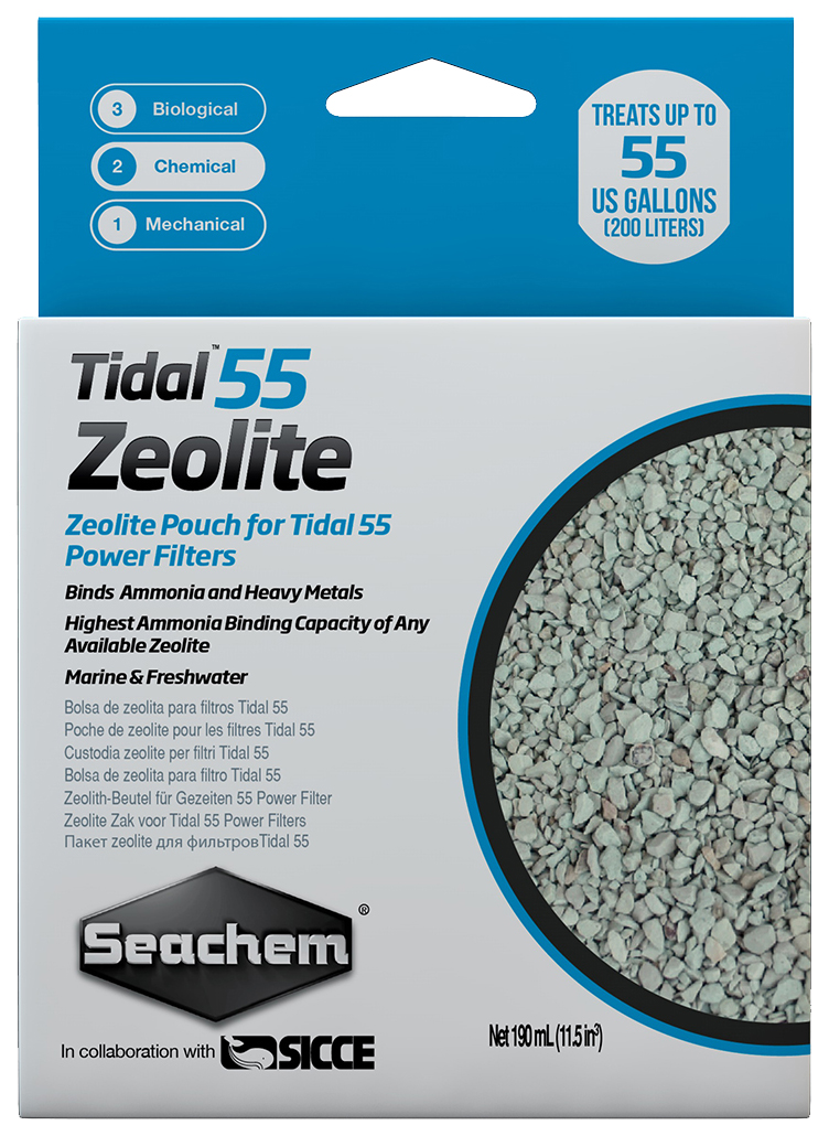 фото Цеолит для рюкзачного фильтра seachem zeolite tidal 55