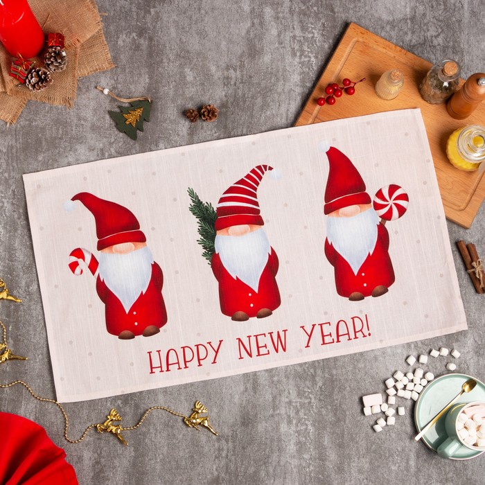 

Новогоднее полотенце Этель Santa Claus 40x73 , 100%хл, репс 210 г/м2