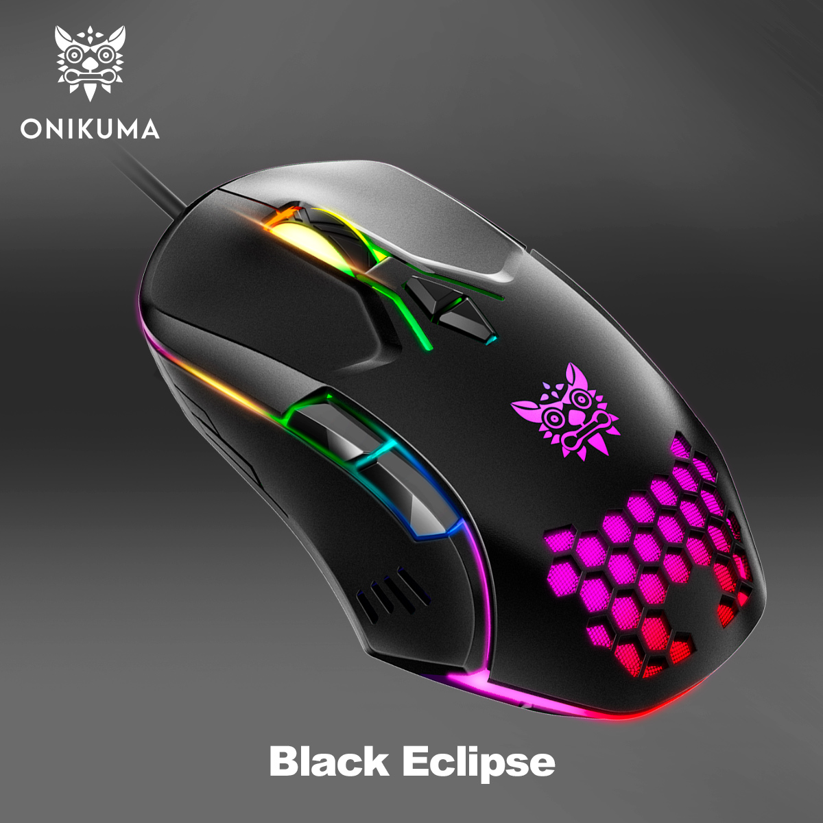 

Проводная игровая мышь Onikuma Eclipse черный (CW902), Eclipse