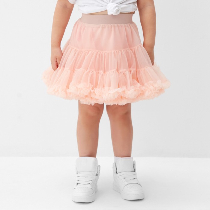 Юбка детская KAFTAN зефир, персиковый, 122 костюм детский толстовка шорты kaftan basic line рост 86 92 серый