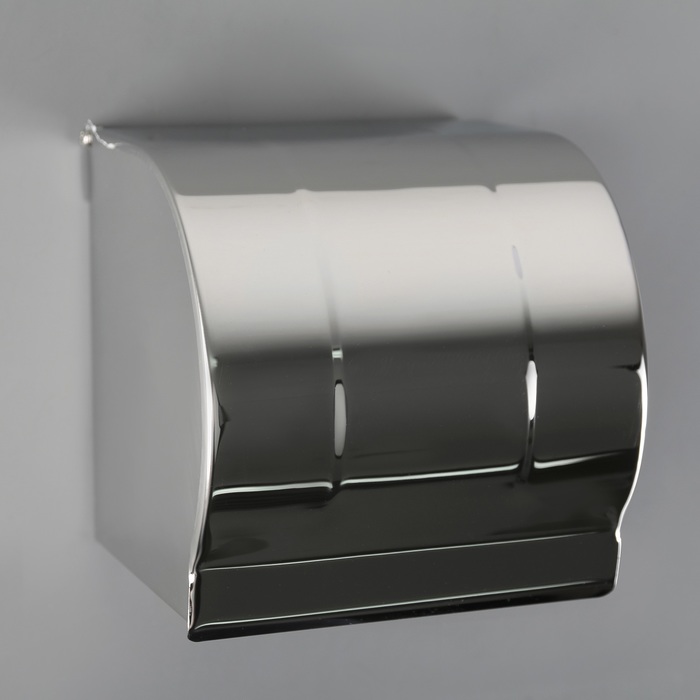 фото Держатель для туалетной бумаги, без втулки 12×12,5×12 см, цвет хром зеркальный nobrand