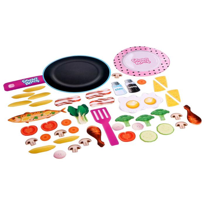 

Игрушечная посуда Happy Valley Готовим вместе с Полли, 41 элемент