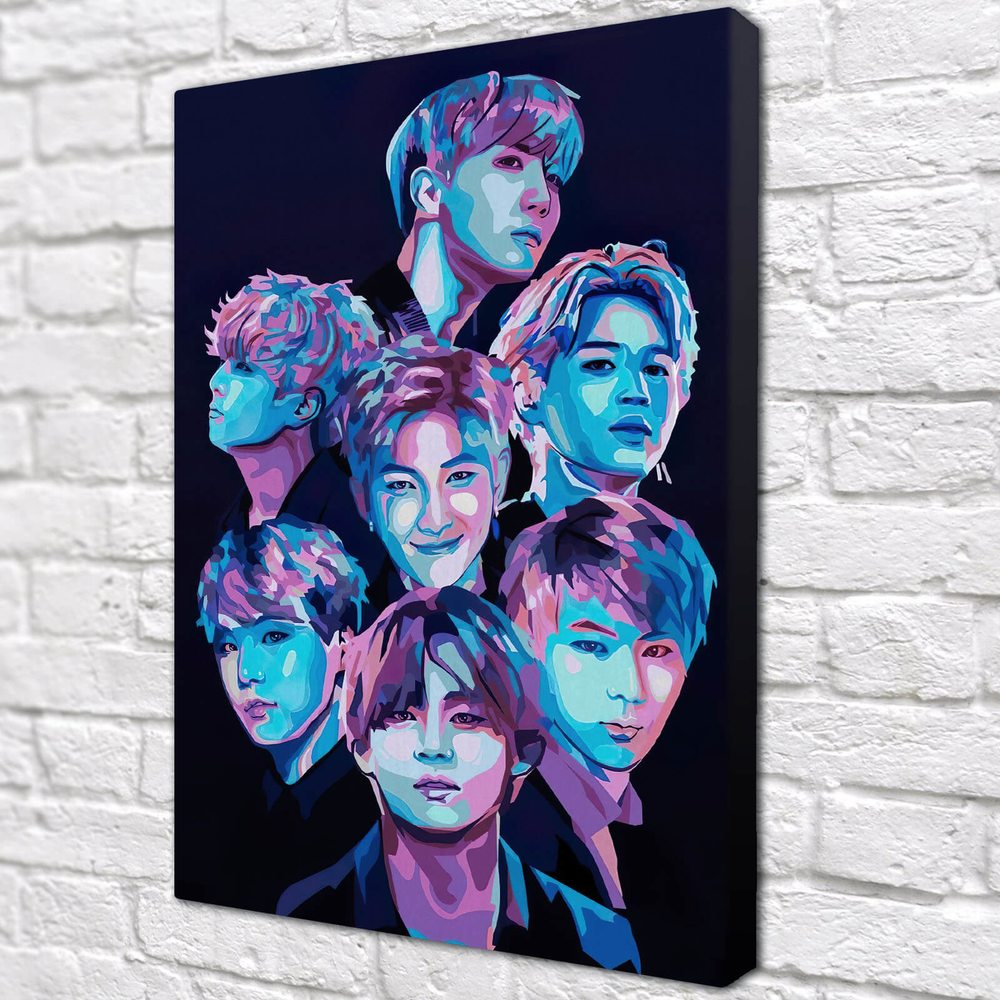 

Картина Red Panda BTS лица40х60