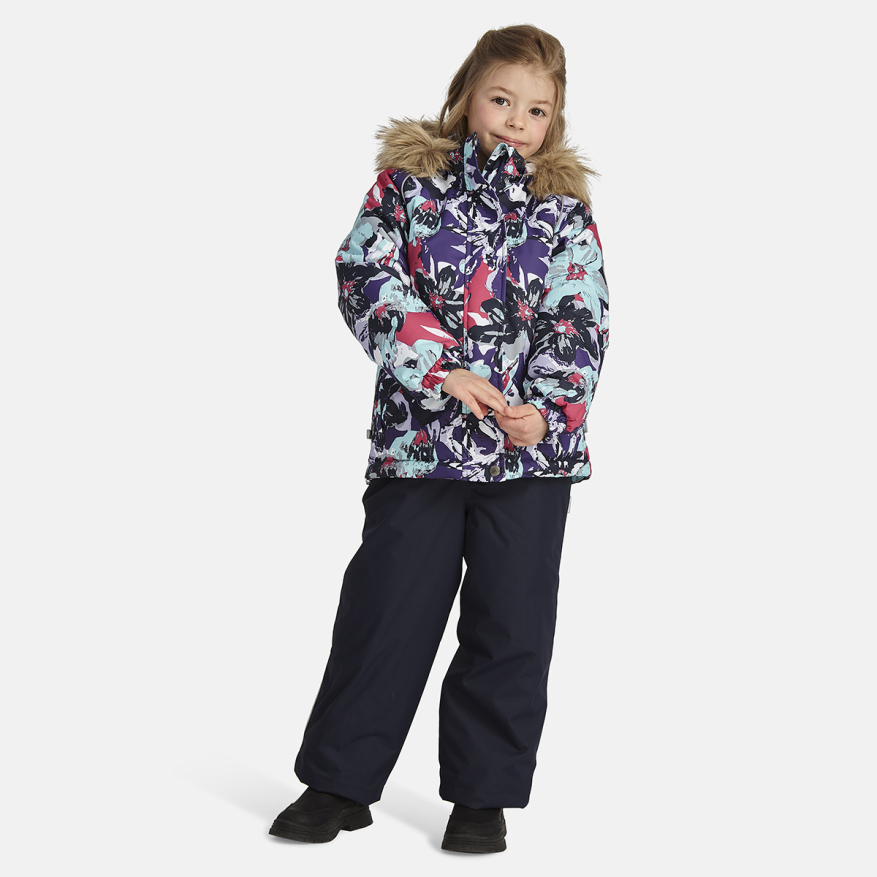 Комплект верхней одежды детский Huppa MARVEL, 34183-фиолетовый рисунок, темно-синий, 122