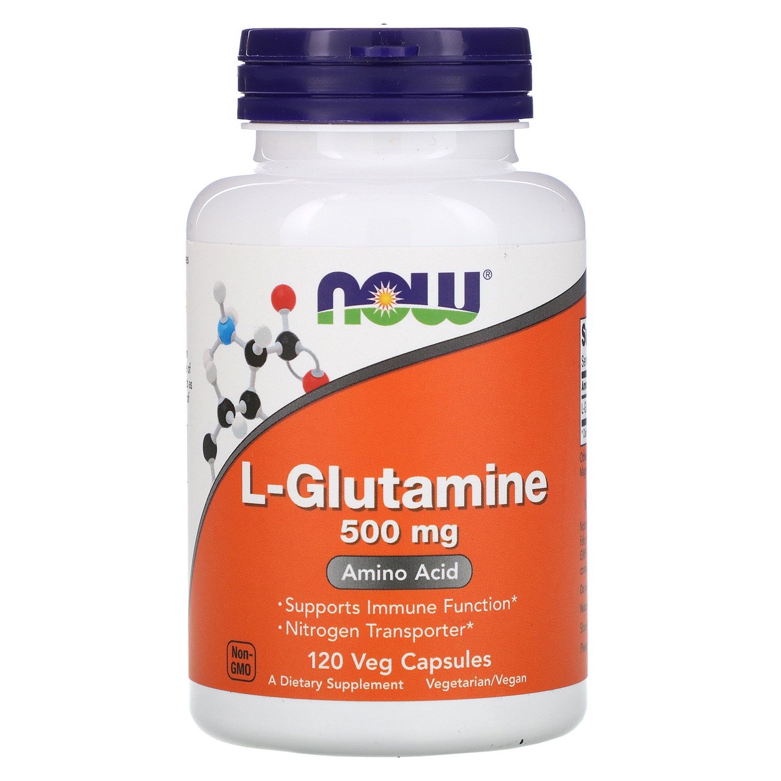 Глютамин NOW L-Glutamine 500 mg 120 вегкапсул  - купить