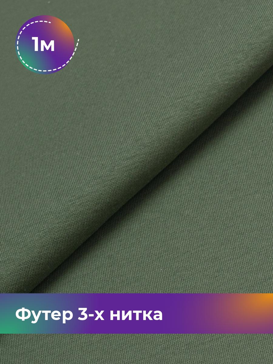 

Ткань Футер 3-х нитка с начёсом (Компакт Пенье) Shilla, отрез 1 м * 180 см, Зеленый, 17538588