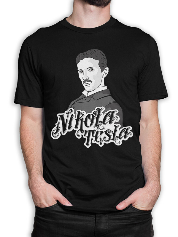 

Футболка мужская Dream Shirts Никола Тесла черная M, Никола Тесла