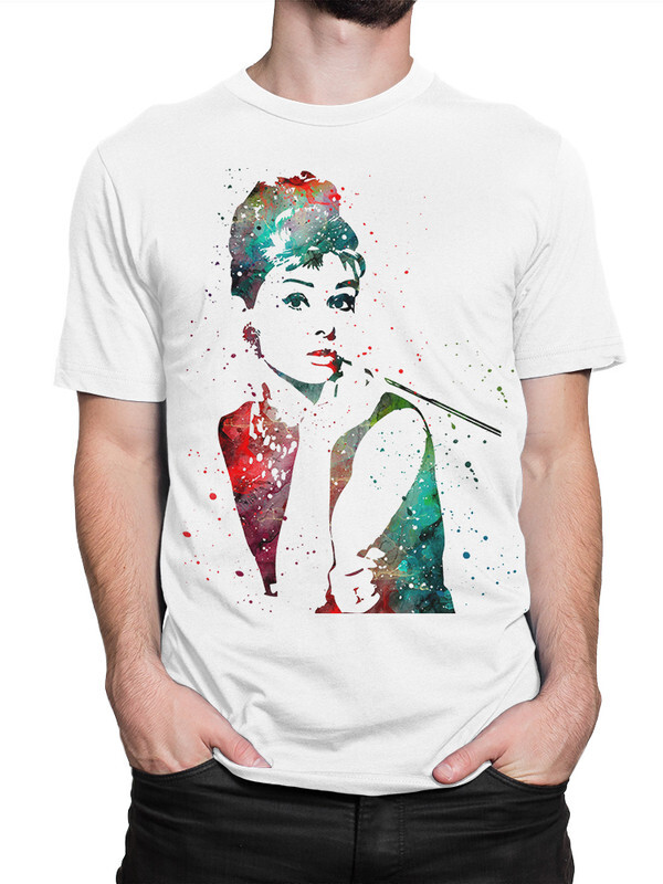 

Футболка мужская Dream Shirts Актриса Одри Хепберн белая XL, Белый, Актриса Одри Хепберн