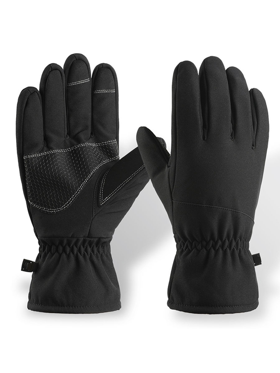

Перчатки мужские Kamukamu Softshell черные, L, Черный, Softshell