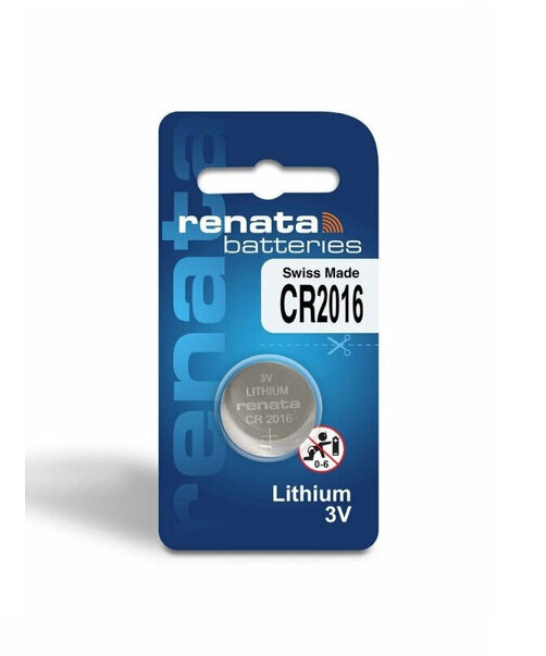 Батарейка Renata Lithium CR2016 (1шт) 3В, 90мАч 2018337