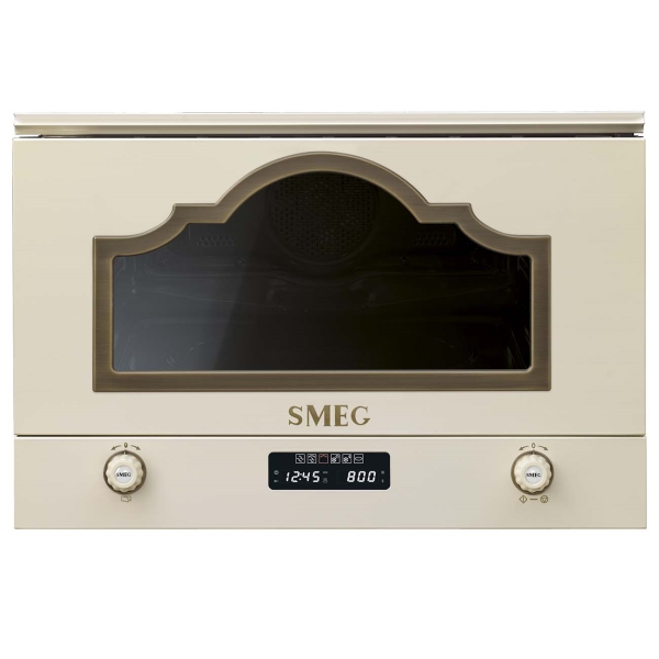 Встраиваемая микроволновая печь Smeg MP722PO Ivory встраиваемая микроволновая печь kuppersberg rmw969c ivory