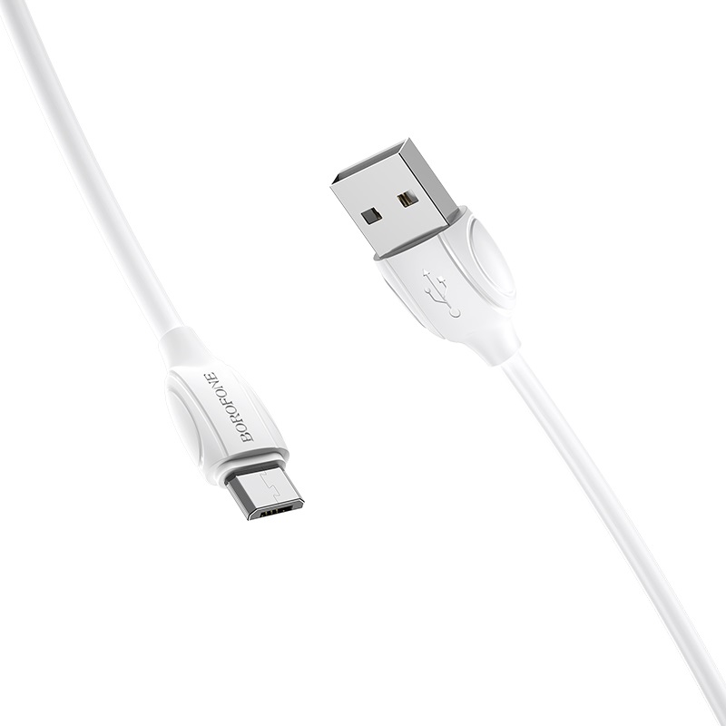 

Кабель Borofone BX19 USB - Micro USB 2A, 1 м, белый