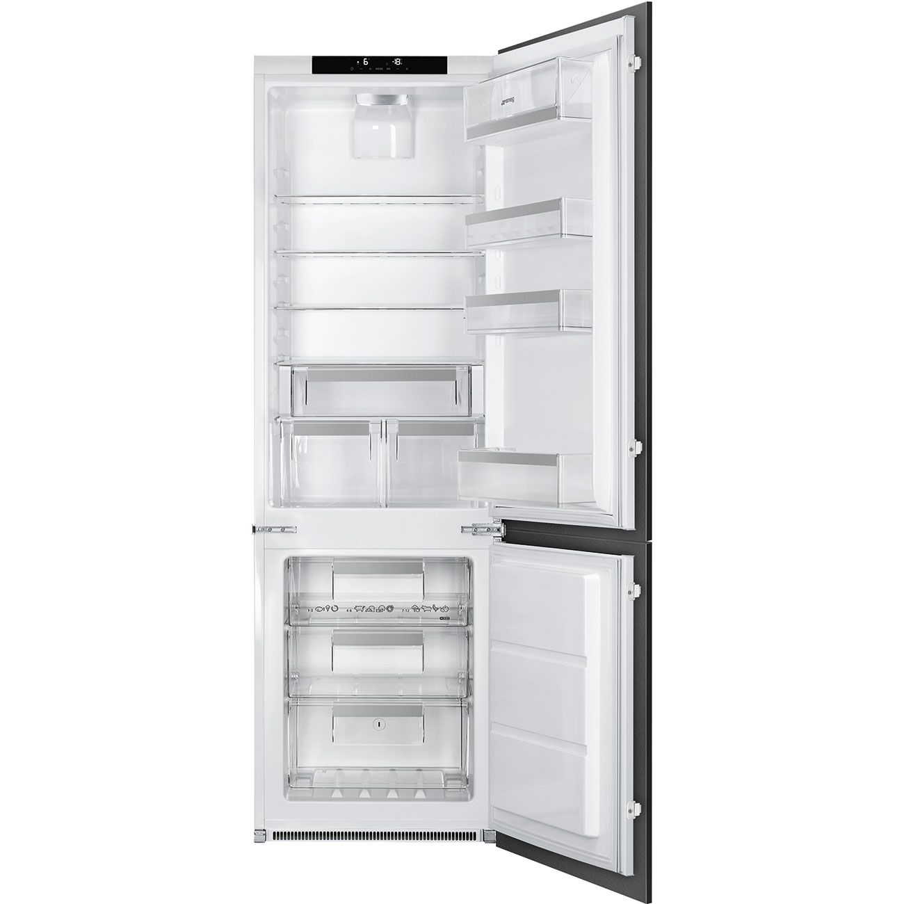 Встраиваемый холодильник Smeg C8174N3E черный