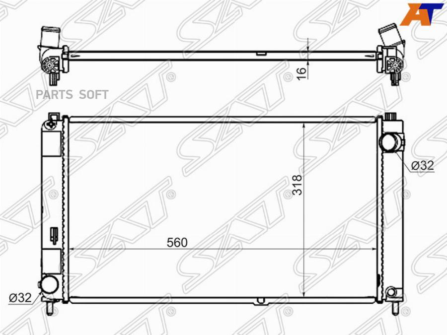 

SAT Радиатор LADA GRANTA 12-/DUTSUN ON-DO/MI-DO 14-