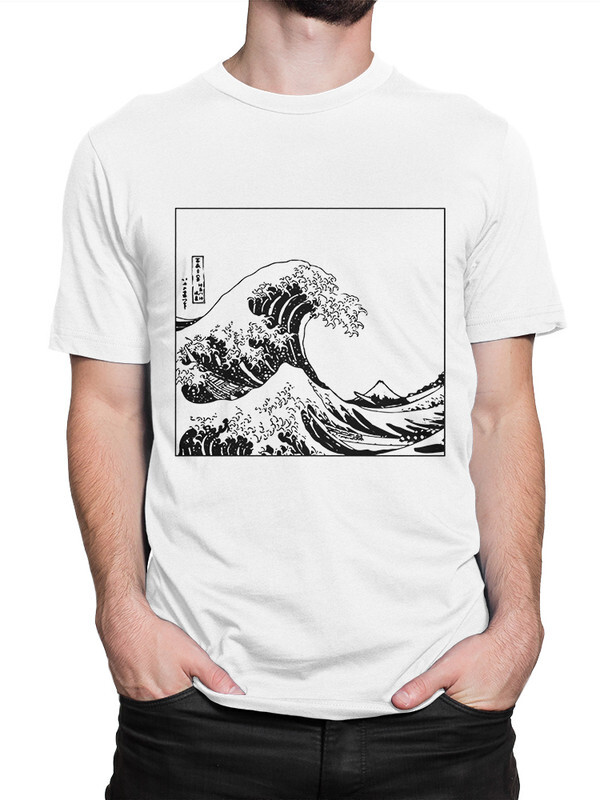 

Футболка мужская Dream Shirts Большая Волна в Канагаве белая S, Белый, "Большая Волна в Канагаве"