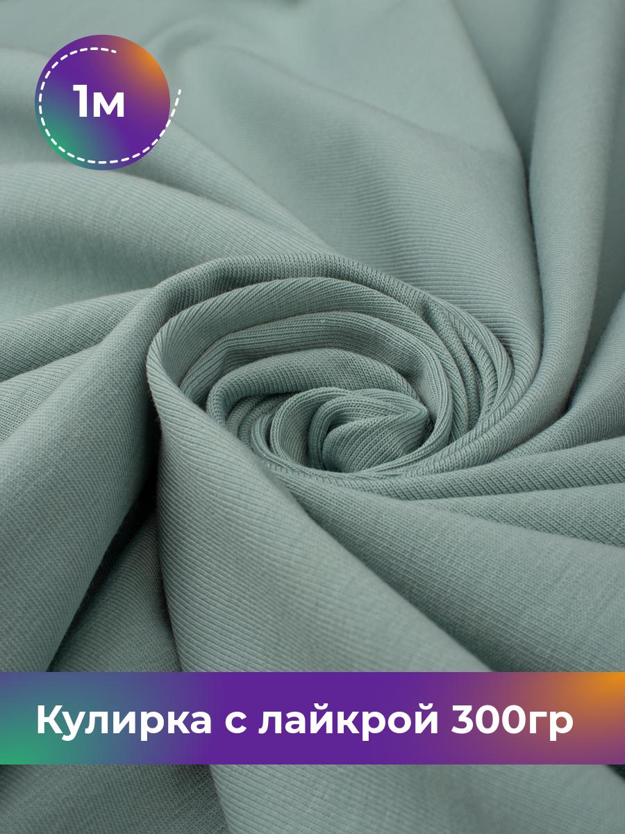 

Ткань Кулирка с лайкрой Shilla, отрез 1 м * 180 см голубой 1_20524.023, 17538590