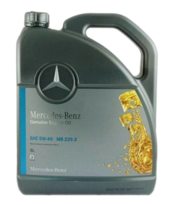 Моторное масло Mercedes-Benz cинтетическое PkW Motorenol Eu Mb 229.3 5W40 5л