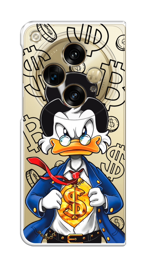 

Чехол на Oppo Find N3 "Scrooge Goldman", Черный;белый;синий, 2515550-1