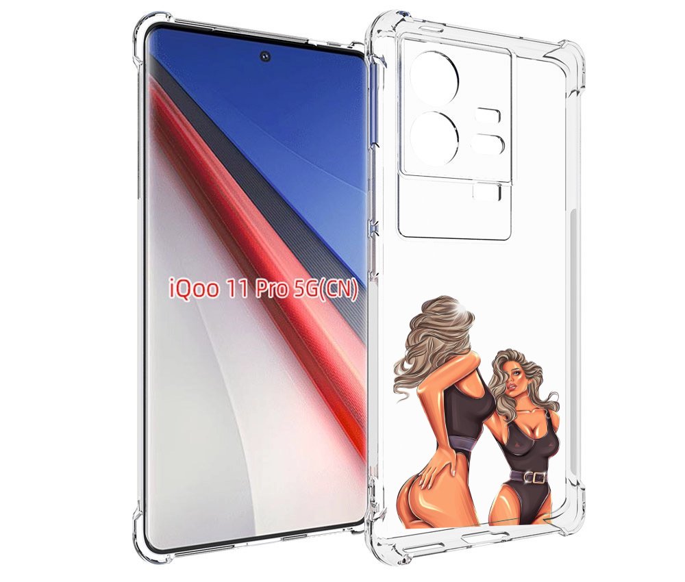 Чехол бампер MyPads девушка-в-купальнике-черном женский для Vivo...
