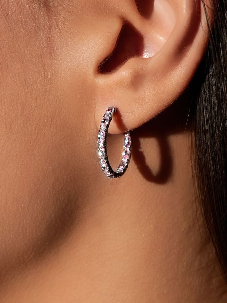 

Серьги конго из серебра SKAZKA Natali Romanovoi 38032, фианит, 38032