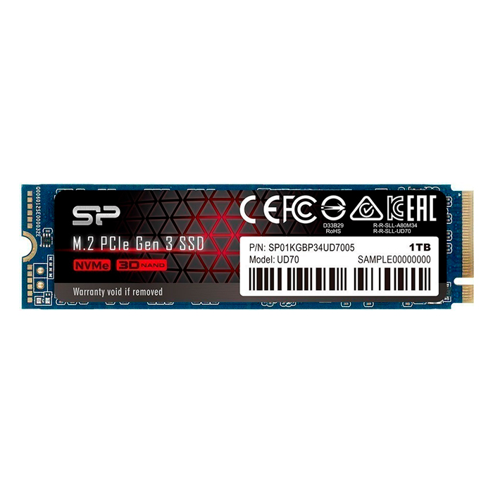 SSD накопитель Silicon Power UD70 M.2 2280 1 ТБ (SP01KGBP34UD7005)