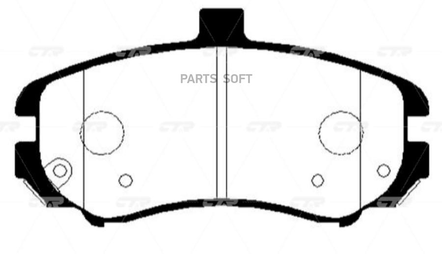 

Тормозные колодки Ctr GK0497