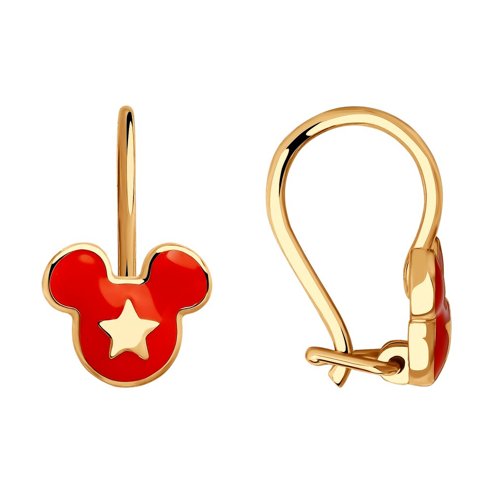 

Серьги женские из золота SOKOLOV 029124, эмаль, 029124