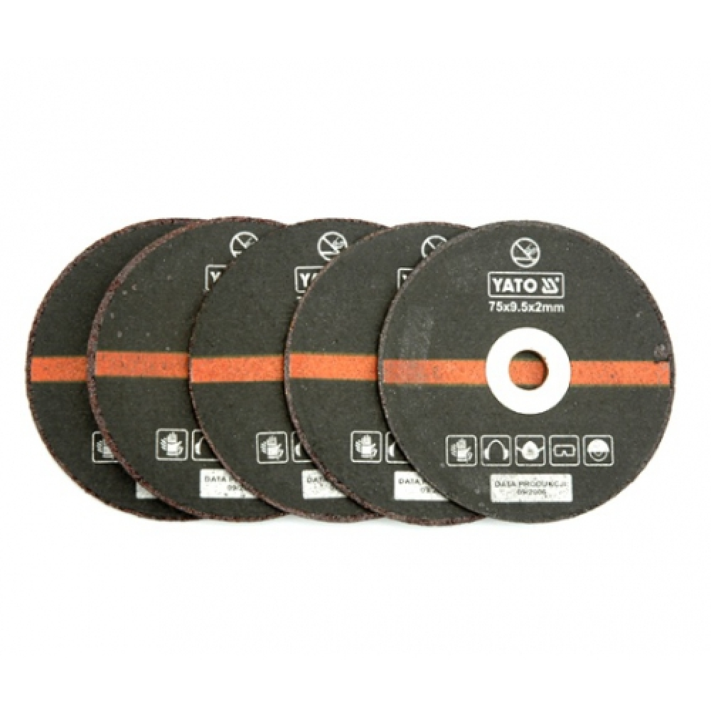 YATO Набор дисков отрезных по металлу 75мм 5шт YT-0994