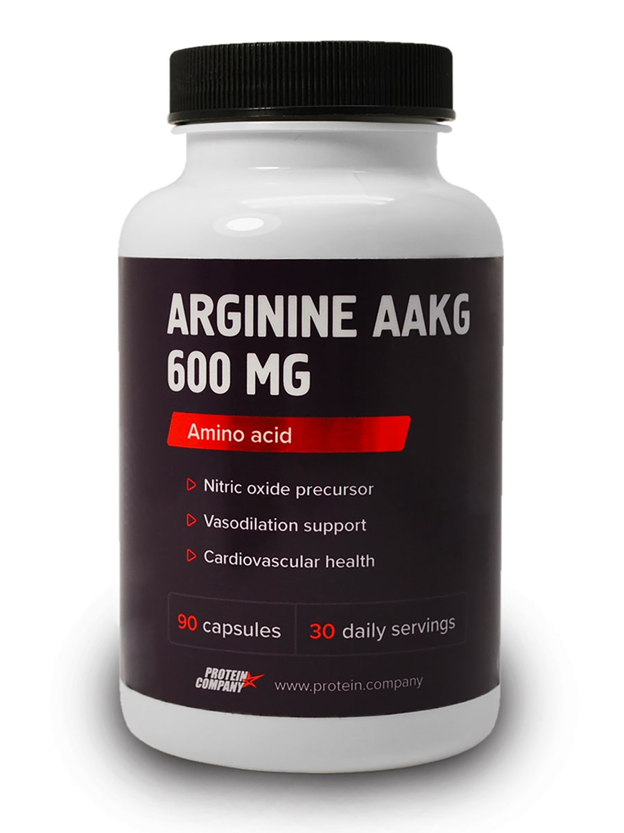 фото Arginine aakg 600 mg / protein.company / аргинин аакг / капсулы / 30 порций / 90 капсул