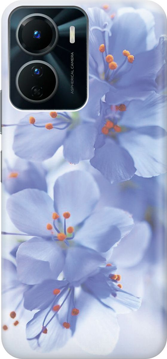 

Силиконовый чехол на Vivo Y16 с принтом "Лазурные орхидеи", Голубой;фиолетовый, 157748