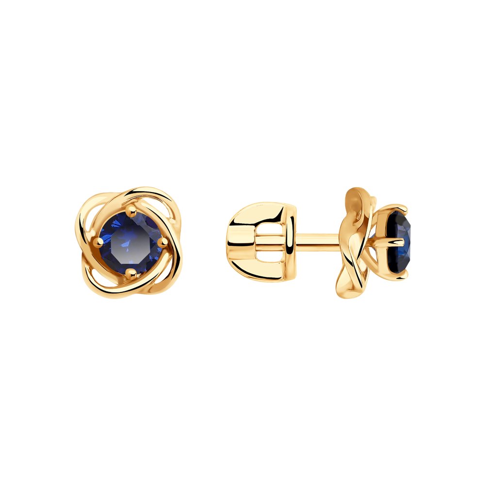 

Серьги женские из золота SOKOLOV 726147, корунд, 726147