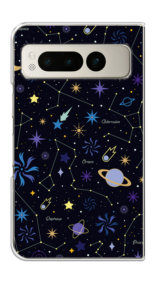 

Чехол на Google Pixel Fold "Цветной космос", Желтый, 271850-1