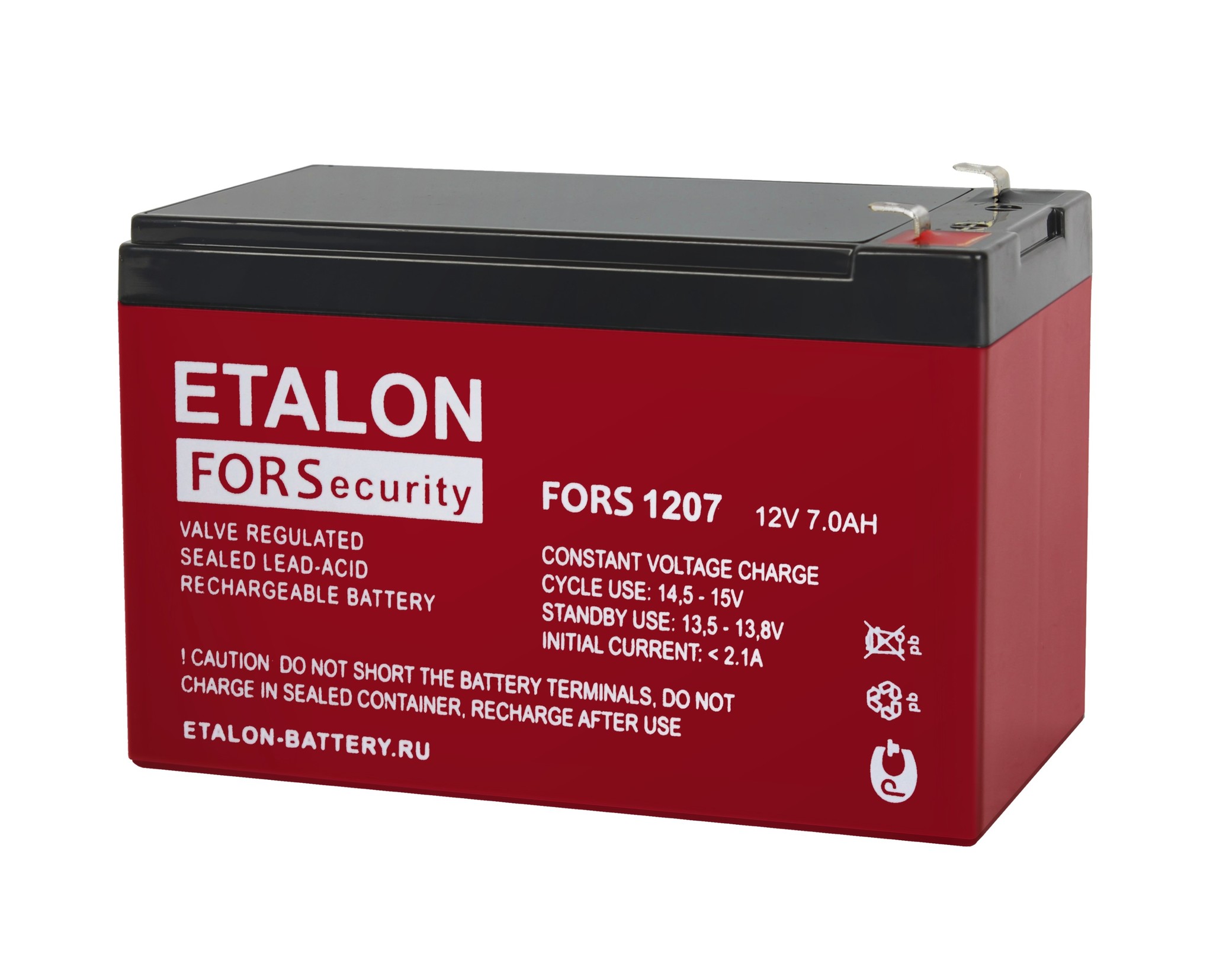 Аккумулятор премиум ETALON FORS 1207 (12 В, 7 Ач) Etalon Battery 00-00006432