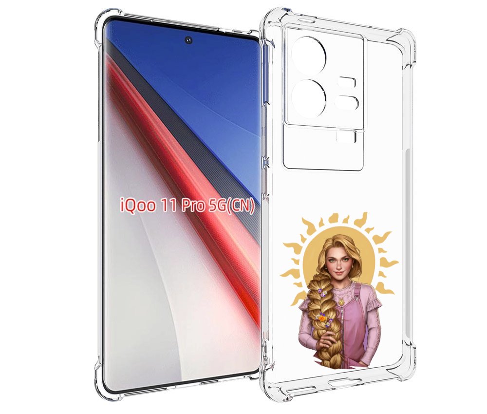 

Чехол бампер MyPads девушка-с-большой-косой для Vivo iQOO 11 Pro..., Прозрачный, Tocco