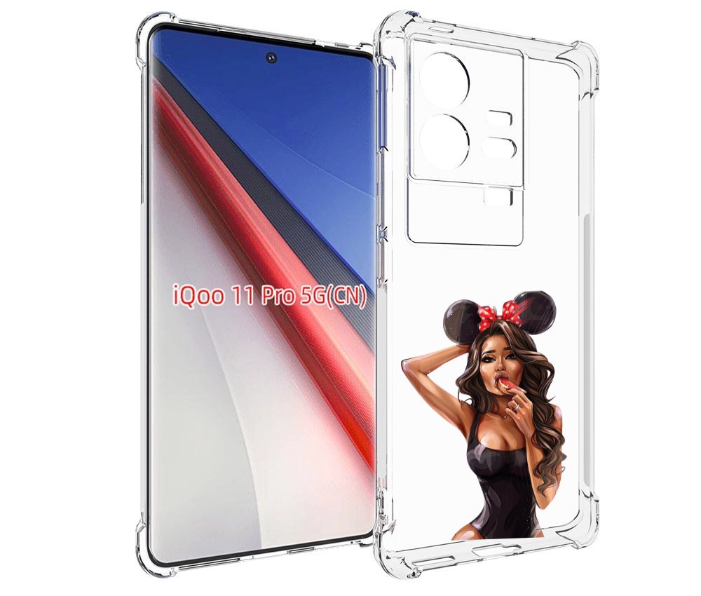 

Чехол бампер MyPads девушка-с-грейпфрутом женский для Vivo iQOO ..., Прозрачный, Tocco